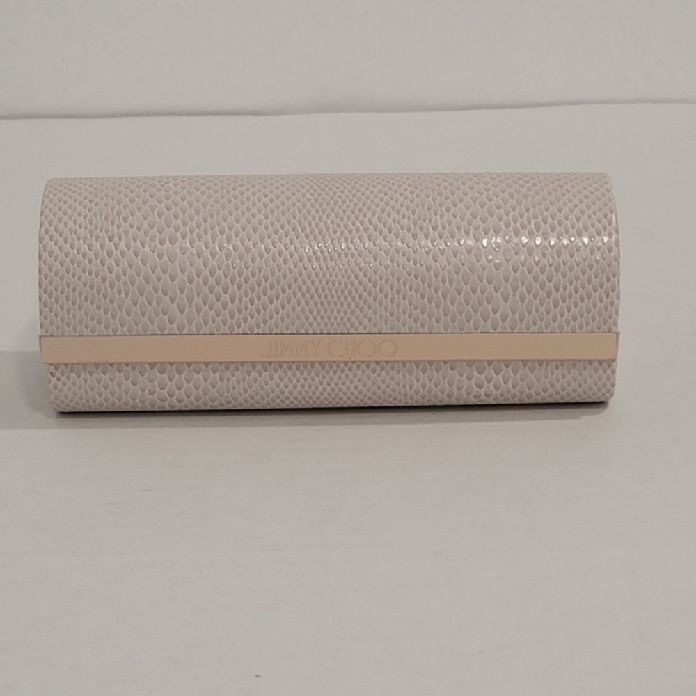JIMMY CHOO hard snakeskin eyeglasses/sunglasses case,NWOT